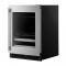 24" KitchenAid Beverage Center with Glass Door and Metal-Front Racks - KUBR524SSB