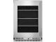24" KitchenAid Undercounter Refrigerator with Glass Door and Shelves with Metallic Accents - KURL524SPS
