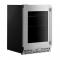 24" KitchenAid Undercounter Refrigerator with Glass Door and Shelves with Metallic Accents - KURL524SPS