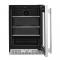 24" KitchenAid Undercounter Refrigerator with Glass Door and Shelves with Metallic Accents - KURR524SPS