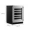 24" KitchenAid Undercounter Wine Cellar with Full-Extension Metal-Front Racks - KUWL324SSB