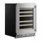 24" KitchenAid Undercounter Wine Cellar with Full-Extension Wood-Front Racks - KUWL524SPS