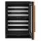 24" KitchenAid Undercounter Wine Cellar with Full-Extension Wood-Front Racks - KUWR324SPA