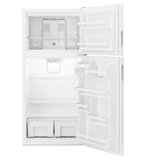 30" Amana 18 Cu. Ft. Top-Freezer Refrigerator With Glass Shelves - ART318FFDS