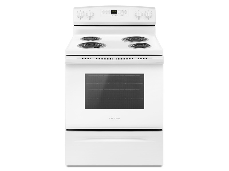 30" Amana Electric Range With Self-Clean Option - YACR4503SFW