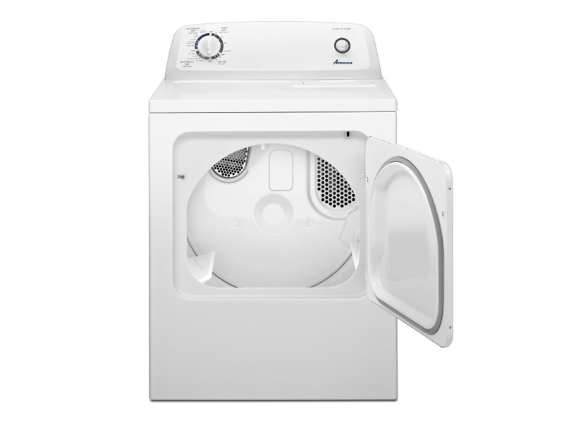 29" 6.5 cu. ft.  Amana Top-Load Electric Dryer with Automatic Dryness Control - YNED4655EW
