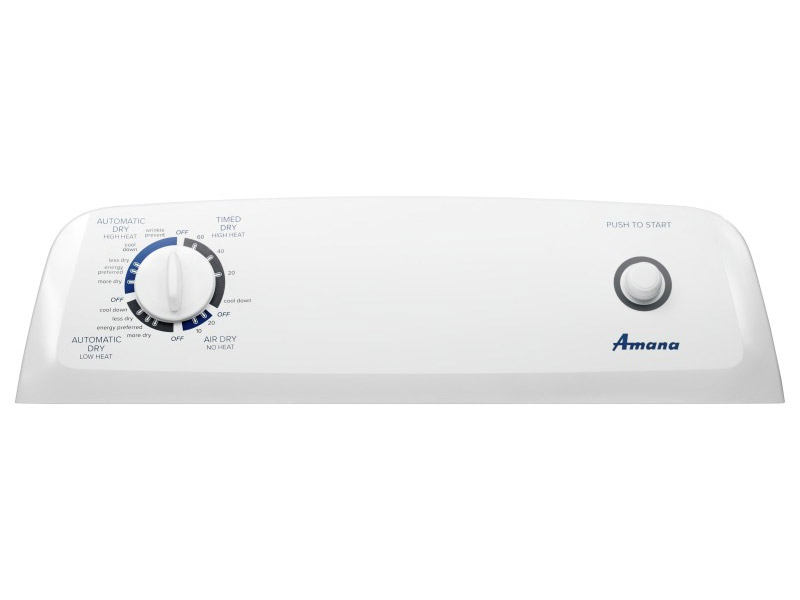 29" Amana 6.5 Cu. Ft. Top-Load Gas Dryer With Automatic Dryness Control - NGD4655EW