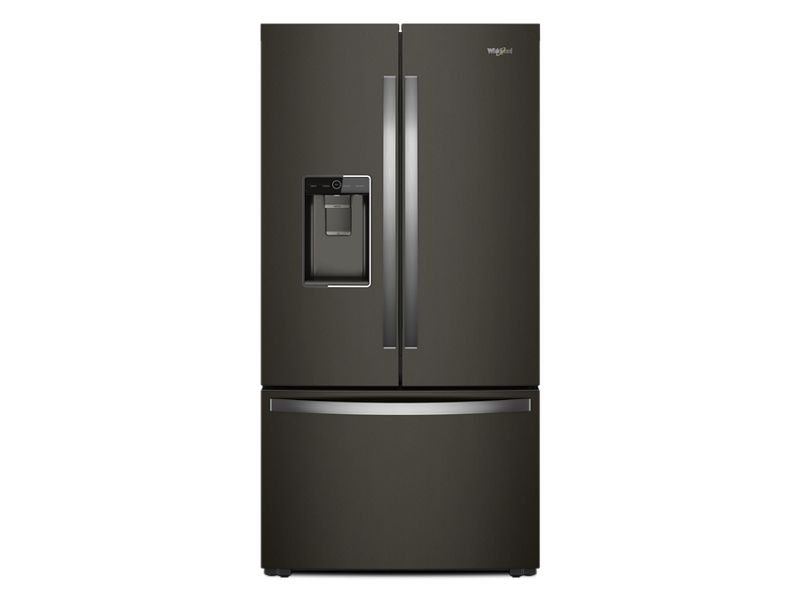 36" Whirlpool Counter Depth French Door Refrigerator in Black Stainless Steel - WRFC9636RV