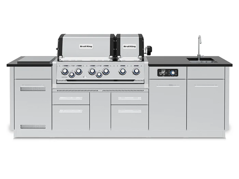 Broil King Imperial QS 690iE 6 Burner Liquid Propane Gas Grill - 697844E LP