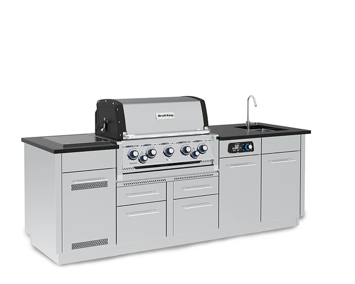 Broil King Imperial QS 590iE 5 Burner Liquid Propane Gas Grill - 696844E LP