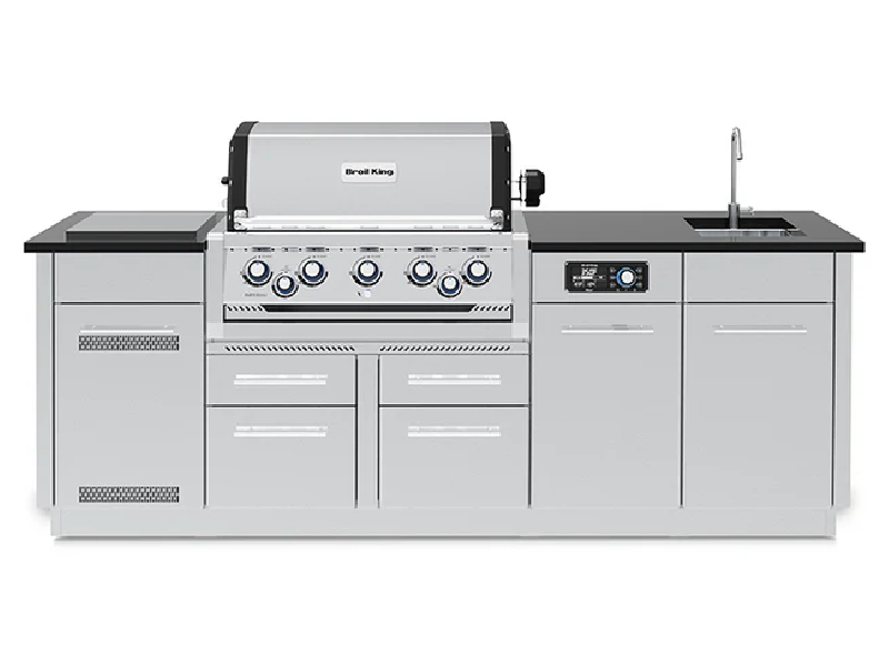 Broil King Imperial QS 590iE 5 Burner Liquid Propane Gas Grill - 696844E LP
