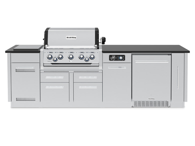 Broil King Imperial QS 590iF Liquid Propane Island Gas Grill - 696844F LP