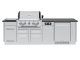 Broil King Imperial QS 590iF Liquid Propane Island Gas Grill - 696844F LP