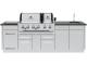 Broil King Outdoor Kitchen with Imperial S 690iE Island Grill - 897844E LP