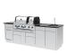Broil King Outdoor Kitchen with Imperial S 690iE Island Grill - 897844E LP