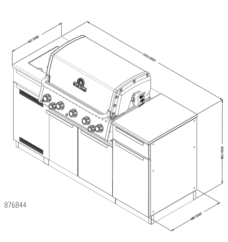 Broil King Baron 590i IR Shadow Liquid Propane Grill - 876844 LP