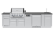 Broil King Imperial QS 590iH Liquid Propane Island Gas Grill - 696844H LP