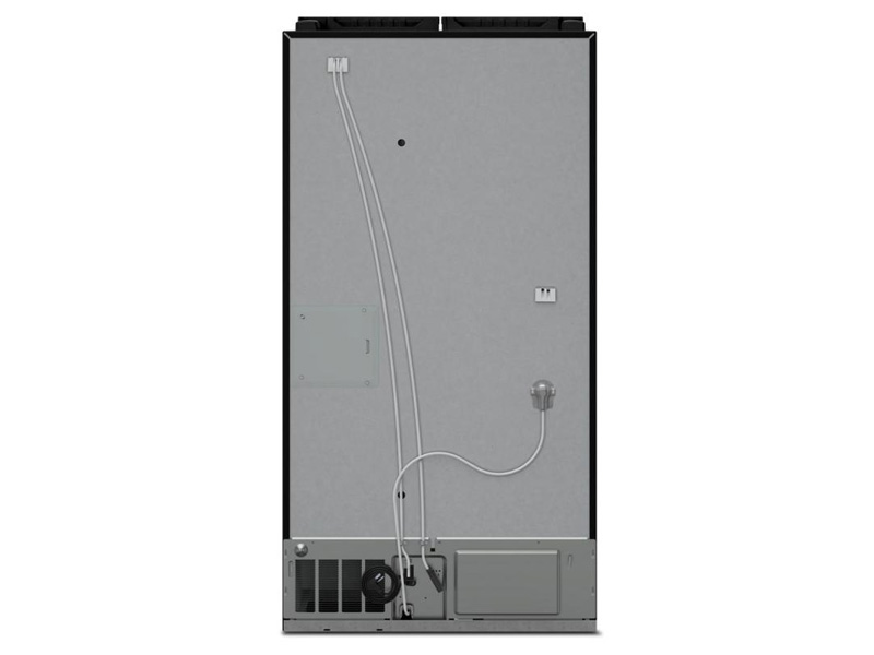 36" Whirlpool 20 Cu. Ft. French Door Bottom Mount Counter Depth Refrigerator in Black - WRFC2036RB