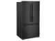 36" Whirlpool 20 Cu. Ft. French Door Bottom Mount Counter Depth Refrigerator in Black - WRFC2036RB
