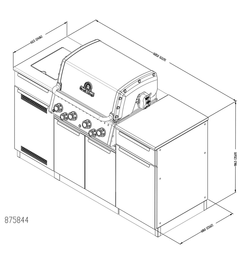 Broil King Baron 490i IR Shadow Liquid Propane Grill - 875844 LP