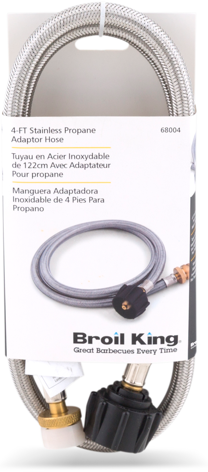 Broil King Braided Stainless Liquid Propane 4-ft Adapter Hose - 68004