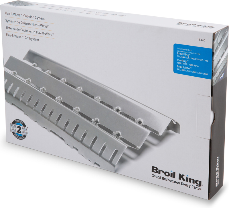 Broil King Medium Flav-R-Wave Stainless Steel Gas Grill Replacement Heat Shield - 18440