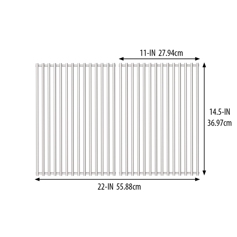 Broil King 2-Pc Monarch Stainless Steel Cooking Grids - 11232