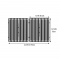 Broil King 2-Pc Rectangle Porcelain Coated Cast Iron Cooking Grid - 11227
