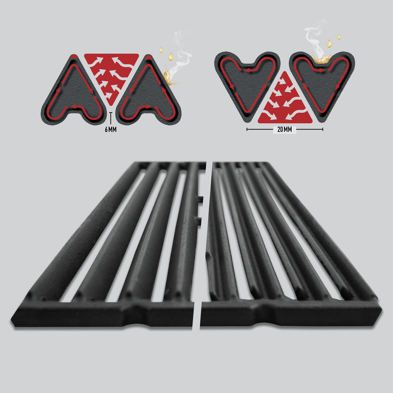 Broil King Rectangle Porcelain-Coated Cast Iron Cooking Grid - 11243