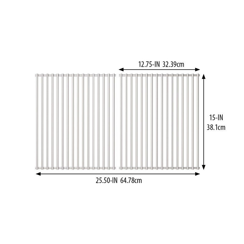 Broil King Stainless Steel Cooking Grids for Crown / Signet Grills - 18652