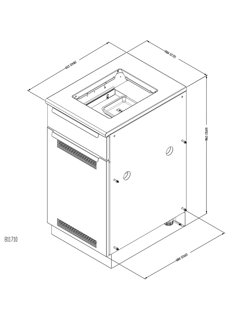 Broil King Baron Tank / Side Burner Cabinet - 811710