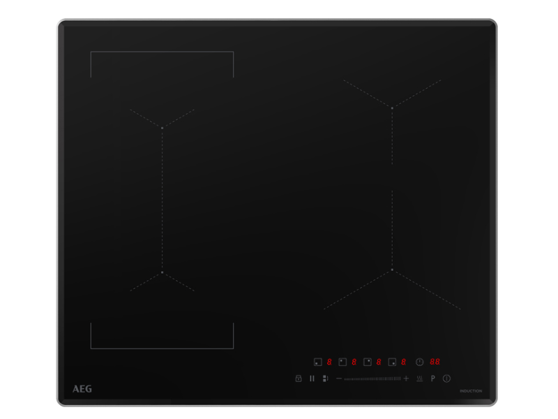 24" AEG 4 Zone  Induction Cooktop in Black Ceramic - IKE6401BT