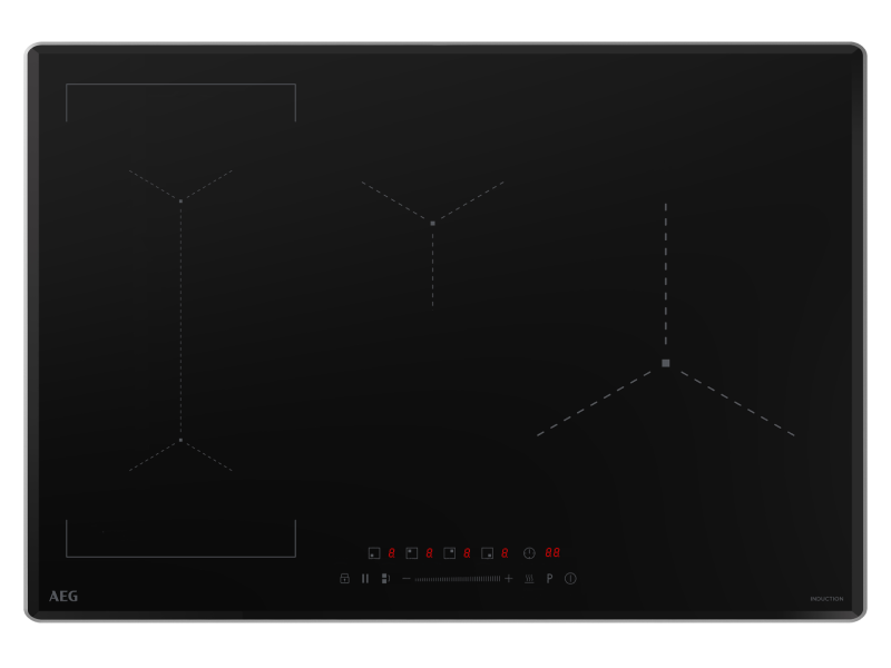 30" AEG 4 Zone Induction Cooktop in Black Ceramic - IKE8401BT