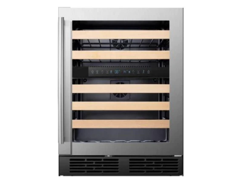24" Aviva 46 Bottle Wine Cooler with 2 Temperature Zones - CWC46DS2