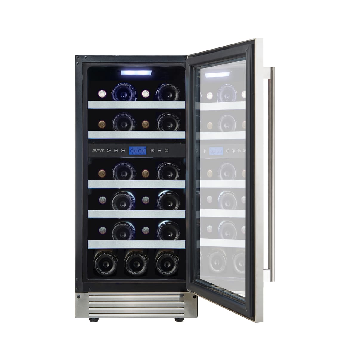 15" Aviva Dual Zone Wine Cellar in Stainless Steel - ABWC232SS