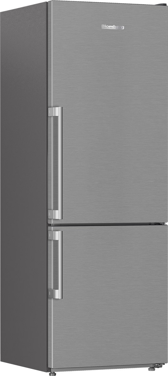 24" Blomberg 11.43 cu.ft. Capacity  Bottom Freezer Refrigerator in Stainless Steel -  BRFB1045SS