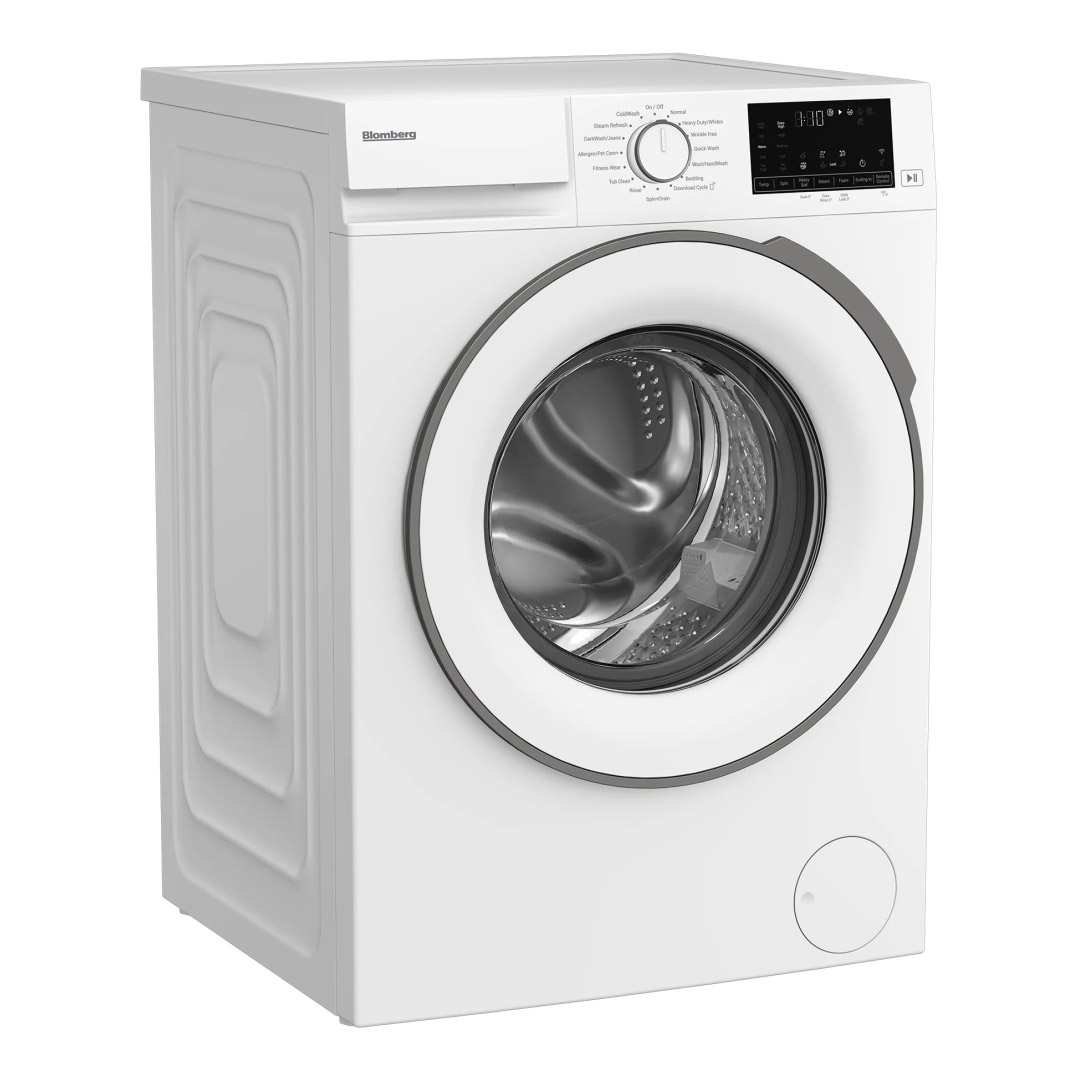 24" Blomberg 2.3 Cu. Ft. Compact Front Load Washer and 3.7 Cu. Ft. Vented Dryer - BLWM242300SWG-BLDV243700SEWG