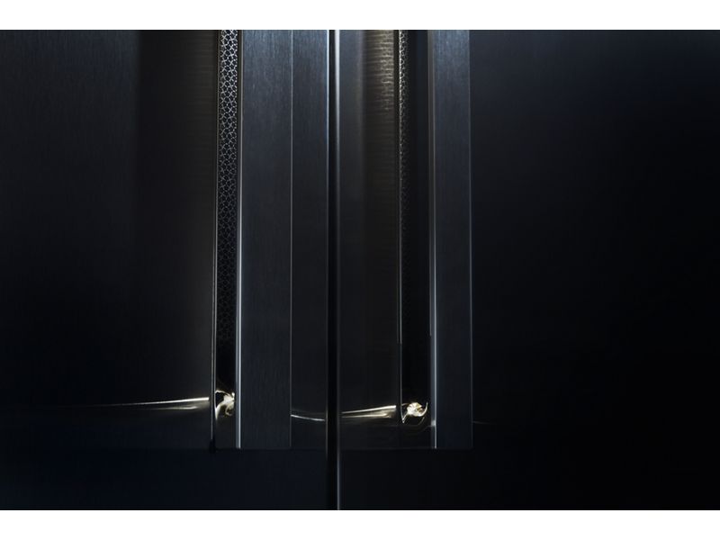 18" Jenn-Air Left Swing Built-in Column Freezer With Noir Panel Kit - JKCPL181GM