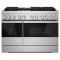 48" Jenn-Air Noir Dual-Fuel Professional Range With Gas Grill - JDRP648HM