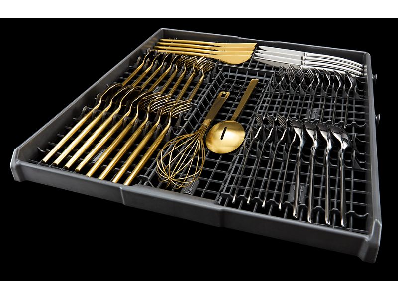 24" Jenn-Air RISE Built-In Dishwasher with Precise Fit 3rd Rack for Cutlery - JDTS3924SL