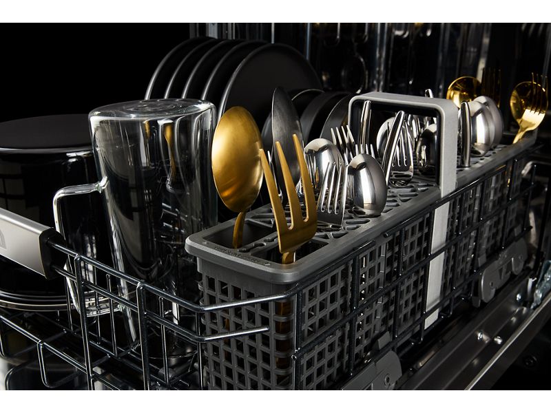 24" Jenn-Air NOIR Built-In Dishwasher with Precise Fit 3rd Rack for Cutlery - JDTS3924SM