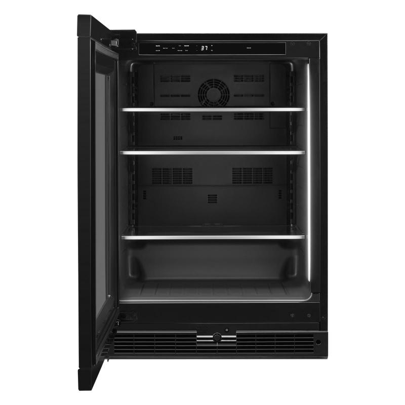 24" Jenn-Air Panel-Ready Under Counter Glass Door Refrigerator Left Swing - JUGFL242HX