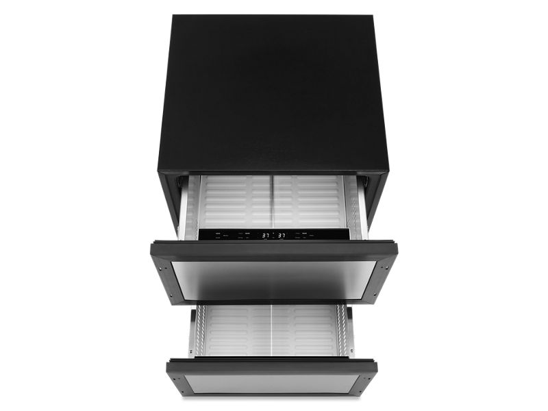 24" Jenn-Air Panel-Ready Double Refrigerator Drawers - JUDFP242HX