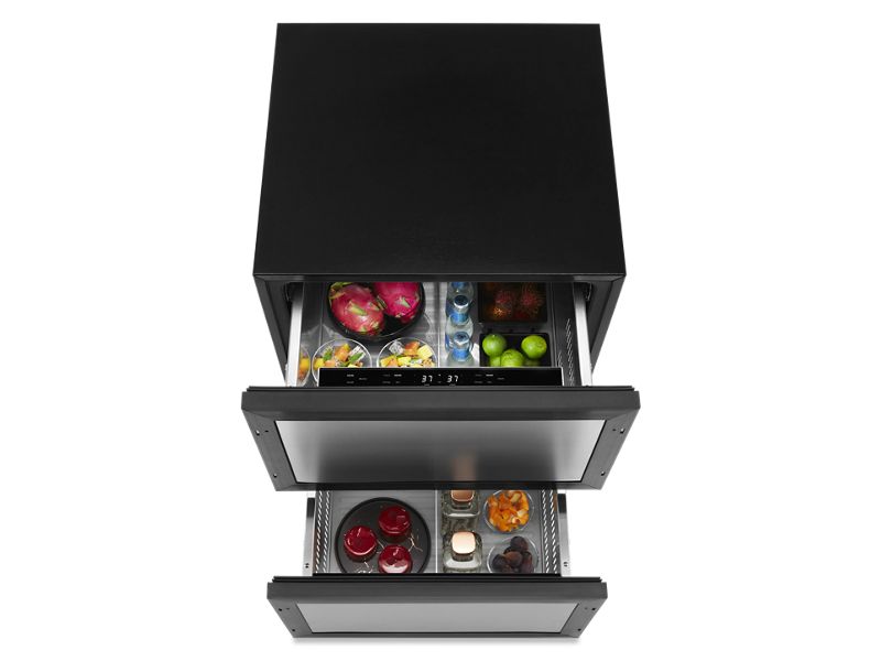 24" Jenn-Air Panel-Ready Double Refrigerator Drawers - JUDFP242HX