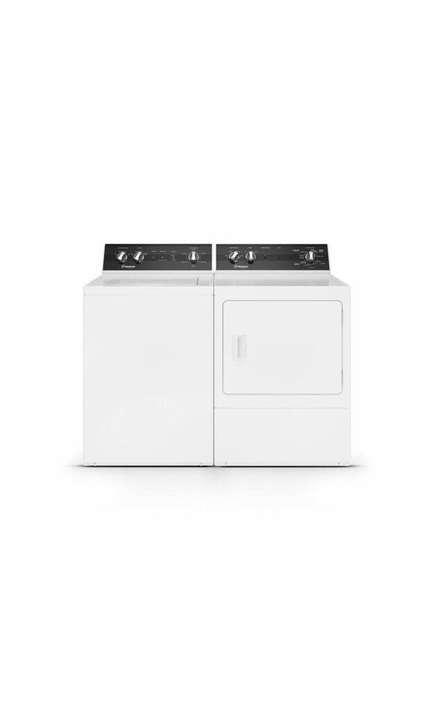 27" Huebsch 7.0 Cu. Ft. DR5 Sanitizing Electric Dryer with Steam in White - DR5103WE