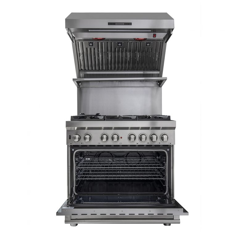 36" Forno Savona Wall Mount Range Hood with Baffle Filter and Back Splash - FRHWM5029-36