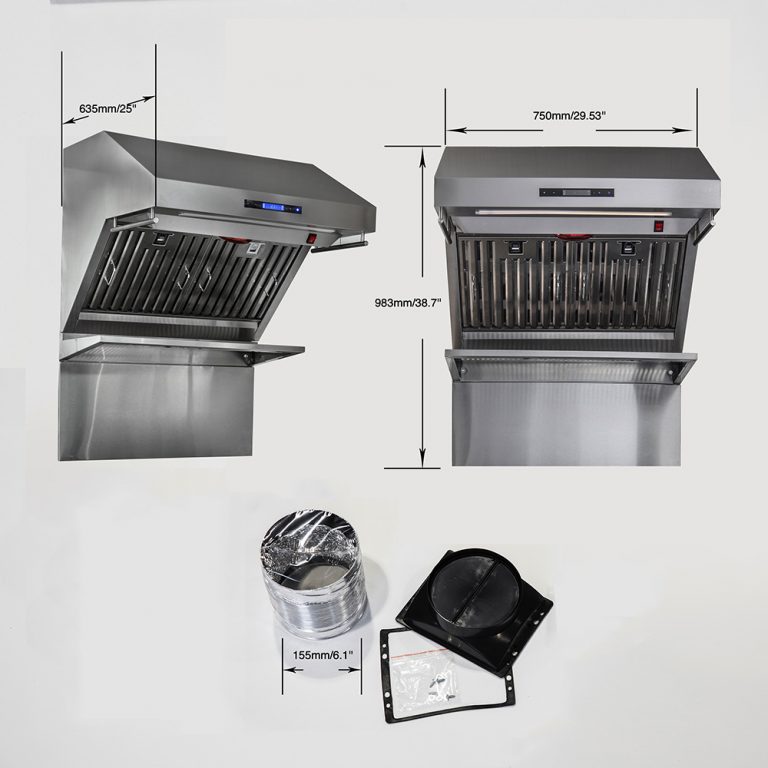 30" Forno Alta Qualita Range Hood With Red Light Warmers - FRHWM5029-30