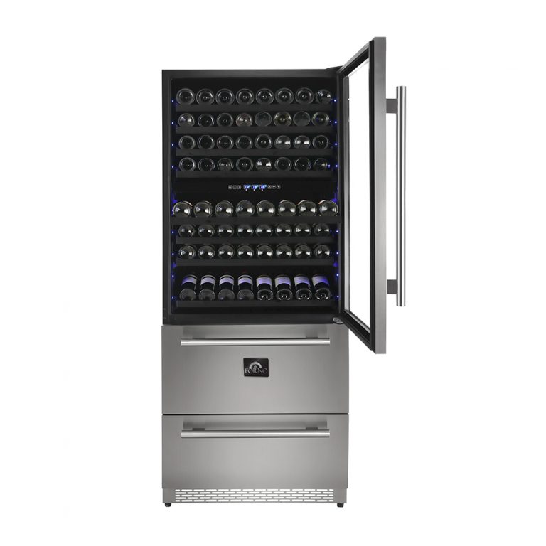 30" Forno Capraia Triple Zone Wine Cooler - FWCDR6661-30S