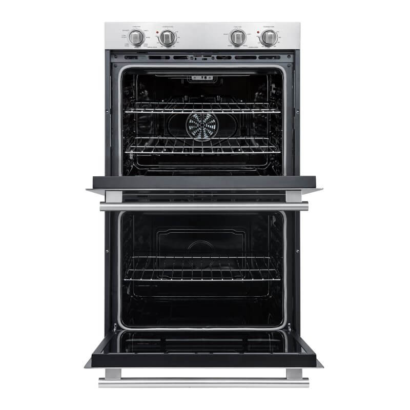 30" Forno Vomero Double Wall Oven with 10 Cu. Ft. 7100 Watts Convection Oven with Mechanical Control in Stainless-Steel - FBOEL1324-30