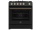 30" Forno Leonardo Espresso Gas Range 5 cu.ft. Convection Oven - FFSGS1116-30BLK